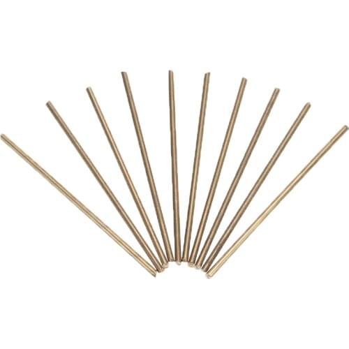 10pcs Brass Round Rod Bar 100mm Length 3mm Diameter with Corrosion Resistance For RC Model Airplane