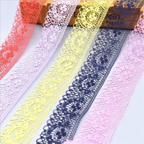 10 yards 4cm No-elastic Lace Semicircle Ribbon for Diy Clothing Underwear Accessories Craft Hair-bow Gift Packaging