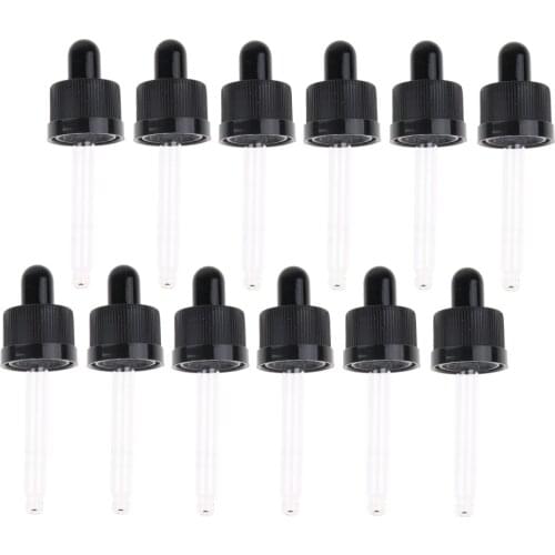 12pcs Glass Pipettes Eye Droppers for Massage Oil Perfume Essential Oils Dropper