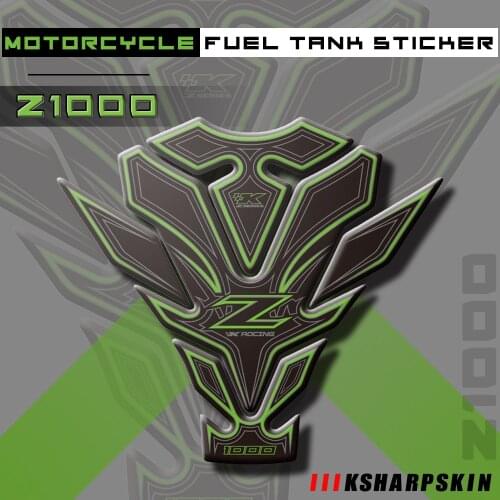 For Kawasaki Z1000 2011-2016 Z 1000 Motorcycle 3D Gel stickers fuel tank pad protection sticker Fuel tank decals