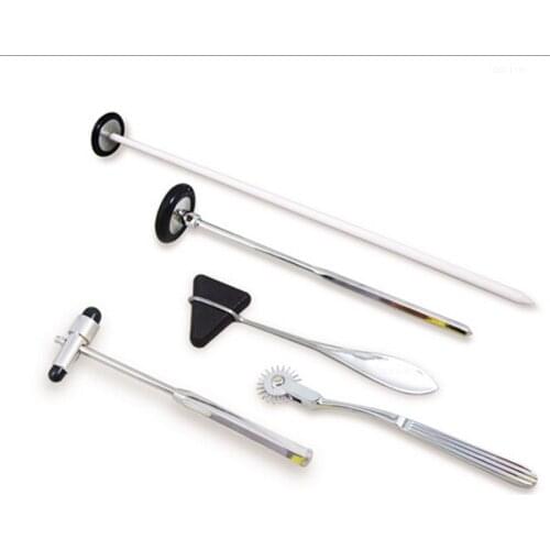 5 IN 1 Multifunction medical hammer Medical Neurological Hammer Percussor Diagnostic Medical Reflex Percussion Hammer set