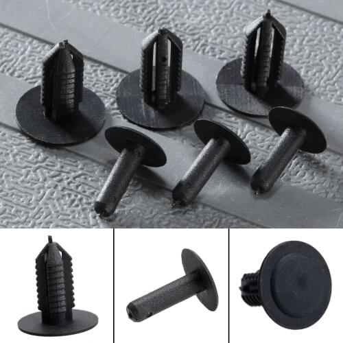 50Pcs Car Bumper Fender Fastener 9mm Hole Engine Covers Plastic Rivet Clip For BMW Automobiles Door Trim Panel Retaining Clips