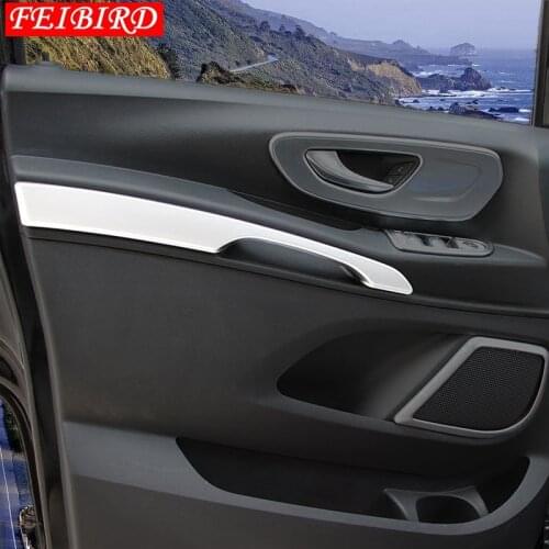 Accessories For Mercedes-Benz Vito W447 2014 2015 2016 2017 2018 Front Door Doorknob Handle Bowl Strip Molding Cover Kit Trim