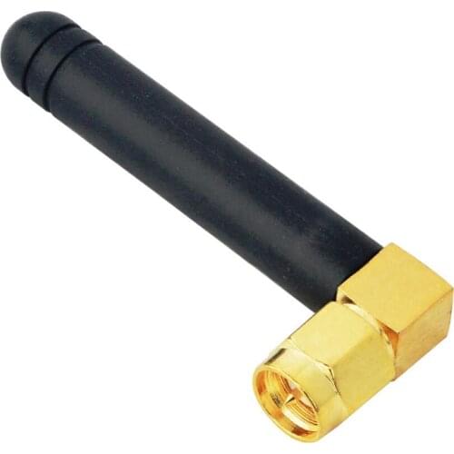 50pcs/lot 900-1800Mhz 2dbi GSM antenna Right angle SMA male connector for phone