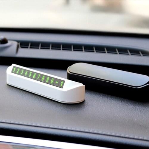 Car Temporary Parking Phone Number Card Board Accessories for Volvo S40 S60 S80 XC60 XC90 V40 V60 C30 XC70 V70/Mini Cooper R50