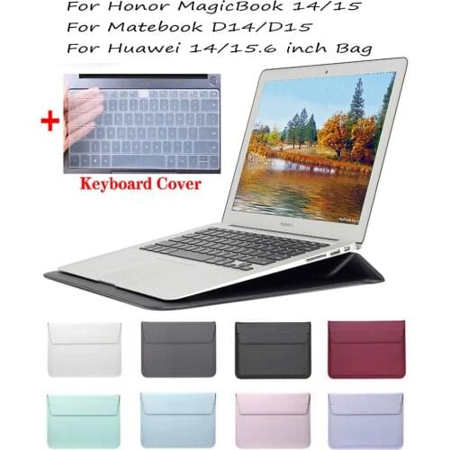 For Huawei Honor MagicBook 14 15 2020 Notebook Sleeve For huawei MateBook 14 D14 D15 2021 Latest Sleeve case Bag +keyboard Cover