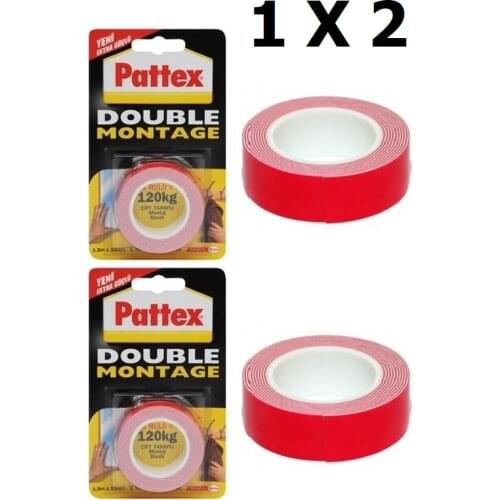 Pattex (2 Packs) Double Sided Tape Double Montage 1483609