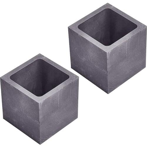 Graphite Ingot Mold, 60Ml Capacity Crucible Mould, 2Packs Metal Casting Molds (1000G Gold, 540G Silver)