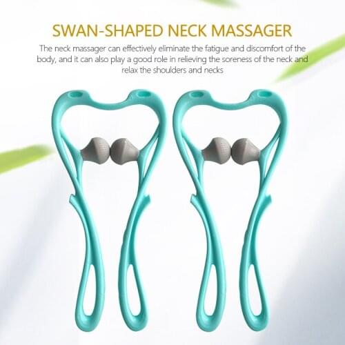 Neck Massage Tool Pressure Relieve Hand Roller Massage Neck Shoulder Dual Trigger Point Self Massager