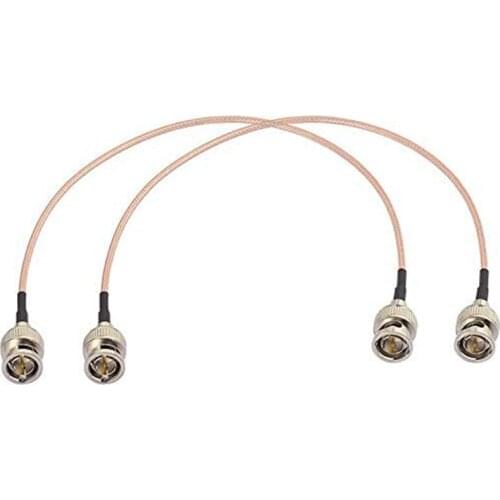2Pcs 3G HD SDI Cable BNC Cable 30cm 75 Ohm for Cameras BMCC Video Equipment Supports HD-SDI 3G-SDI 4K 8K SDI Video Cable