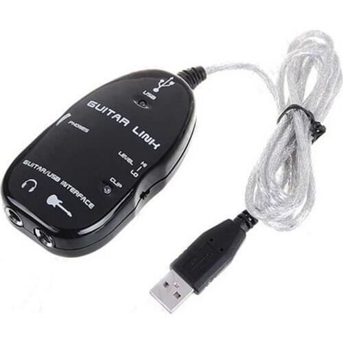Electric Guitar Cable Audio USB Link Interface Adapter For PC/MAC Music Recording Accessories For Guitar Players
