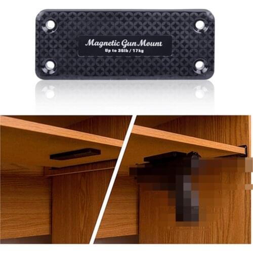 1/2 Pack 36LBS Pistol Rifle Concealed Safe Magnetic Gun Holder Holster Gun Magnet for Car Under Table Vehicle Safe Tool