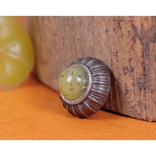 20PC Beige Bead Cute Flower Studs Rivets Spots Conchos for Leathercraft Bag Belt