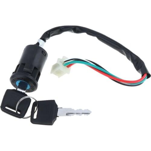 Hot!Electric Scooter 4 Wire Ignition Switch W/ Two Keys For Motorcycle ATV Outdoor Cycling Parts Replacement Wholesale