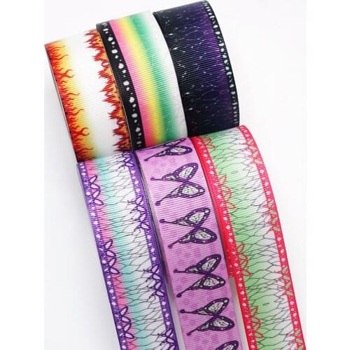 Hot sales Japanese Cartoon Printed Grosgrain,satin Ribbon 10 Yards,planar resins 30 pieces 48465