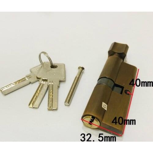 Copper Core Door Locks Security Locking Cylinders (80mm=40+40mm) for 50- 60mm Thickness Door