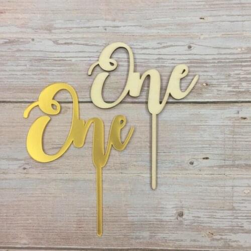 Set of 5 happy birthday acrylic cake topper one cake topper birthday one