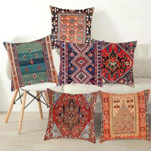 New Persian Turkish Style Pattern Covers Cases Pillow Decorative Softness Cover Pillow Living Room Sofa Car Home Decoration 2021