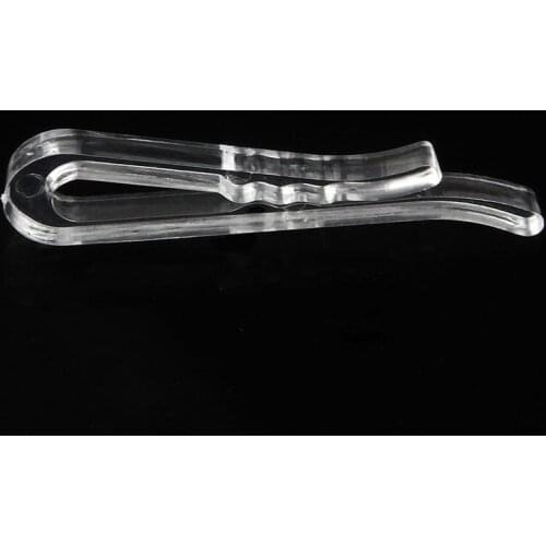 Wholesale plastic shirt clips transparent shirt pin garment packing sock package clips garment accessories 1000pcs 38mm
