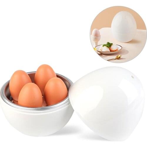 Portable Microwave Egg Steamer Boiler Cooker Easy Quick 5 Minutes Hard Or Soft Boiled Kitchen Cooking Tools Kitchen Tools