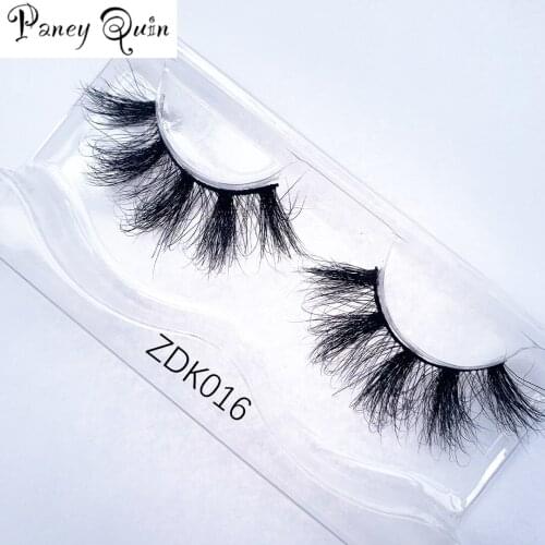 1Pairs 22mm~25mm Makeup Super Fluffy Dramatic Real Mink False Lashes Crisscross Transparent Band Wild Curly Eyelash Wholesale