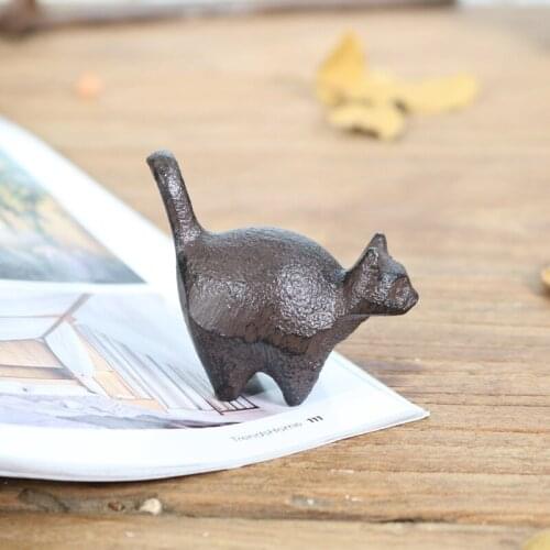 Retro cast iron mini cat ornaments creative home decoration crafts