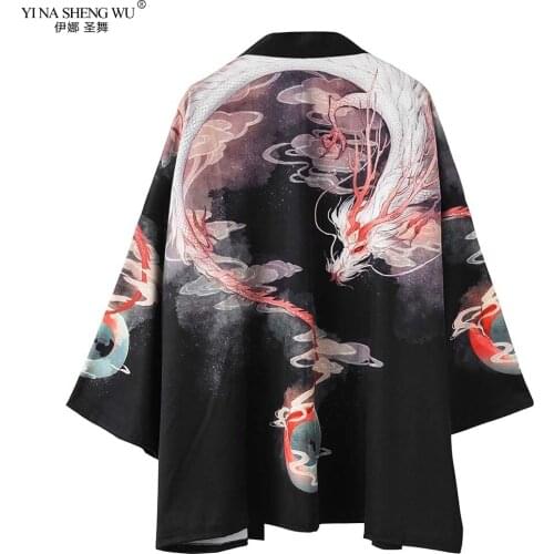 Traditional Japanese Kimonos Cardigan Men Women Sunscreen Thin Loose Summer Japanese Kimono Yukata Asian Clothes New