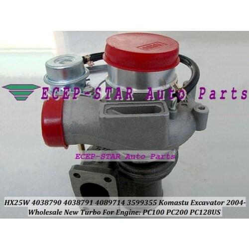 HX25W 4038790 4038791 4089714 3599355 3599356 Turbo For KOMATSU Excavator 2004- PC100 PC200 PC128US For Hyundai R130 Turbocharge