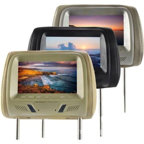 Universal Car 7-inch Headrest USB SD MP5 Display HD Car Headrest Pack Screen Player Headrest Player Rear Seat Multimedia Player