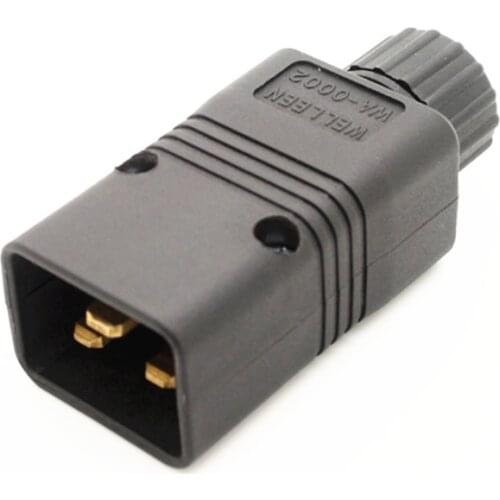 High Speed IEC 320 C20 Male AC Connector Power Plug 15A 250V power plug