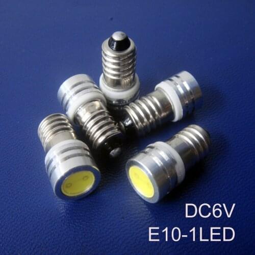 High quality 6V 1W E10 led bulbs,led light E10 6.3V, E10 led Instrument Lights free shipping 5pcs/lot