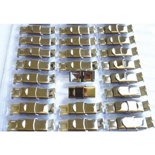 Stainless Steel Deployment Clasp Buckle for Leather Band Straps polish high quality DIY jewelry fittings clips