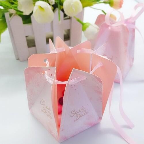 10pcs/lot Lovely European style Pentagonal Festival gift bag wedding party gift kraft paper bags