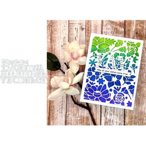 2021 New Arrival Uppercase English Letters Metal Cutting Dies Scrapbooking Stencil Handmade Card Make Model Craft Mold Die Cut