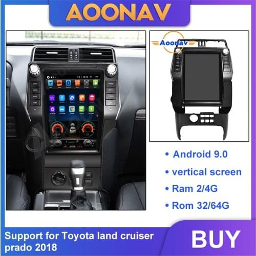 2din android car radio multimedia player For Toyota land cruiser prado 2018 car autoradio GPS navigation MP4 player