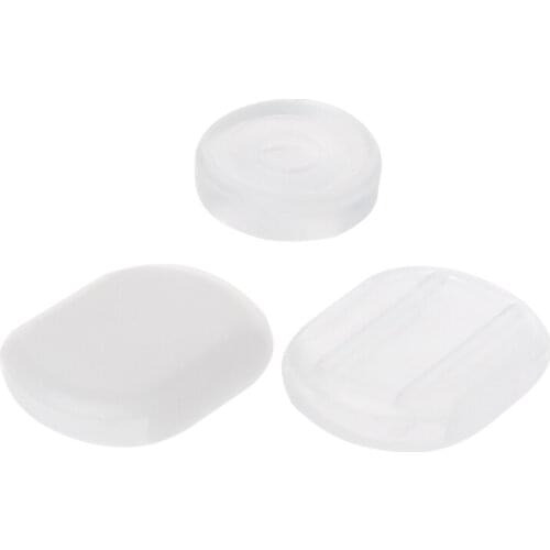 50PCS Clear Comfort Earring Pads Silicone Anti Pain Cushion for Clip On Earrings