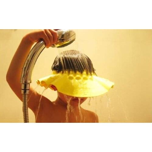 Baby kids Shower cap Adjustable Shampoo Shower Bathing Bath Protect Soft Cap Hat CM