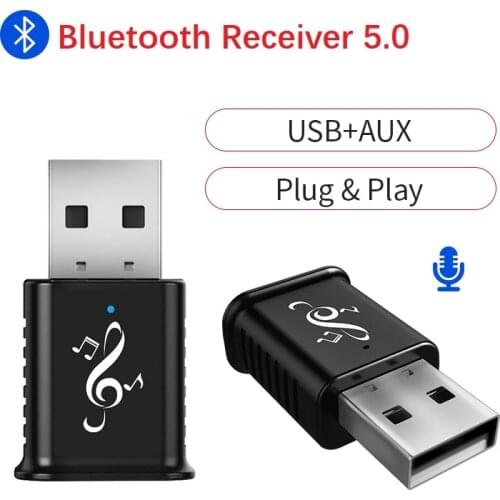 Wireless Adapter Bluetooth Receiver Audio Adapter AUX USB Stereo Bluetooth For TV PC Wireless Adapter For Car Speaker Headphone