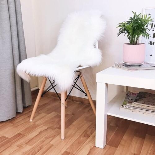 Living Room Home Bath Chair Cover Modern Fluffy Mats Kids Room Mats Silky Washable Faux Fur Area Rug