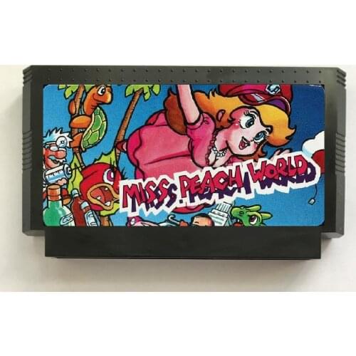 Miss Peach World Game Cartridge for NES/FC Console