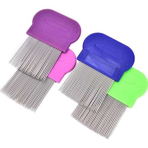 JETTING 1PCS Lice Comb Nit Free Remove Nits stainless steel with micro grooved teeth Styling Tools Hair Care