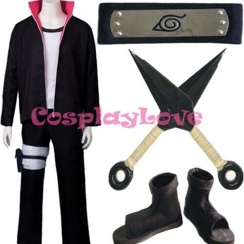 High Quality Newest Hot Sale Stock Japanese Anime Boruto Naruto the Movie Uzumaki Boruto Cosplay Costume For Christmas Halloween
