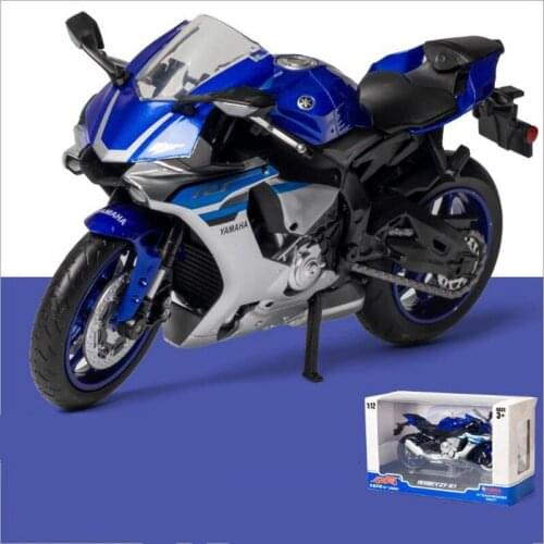 1:12 high-simulation alloy YZF-R1 motorcycle model,high-quality cool childrens toy for motorcycles,shock absorption