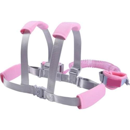 2020 New 2 in 1 Toddler Leash Anti Lost Wrist Link Kid Harness Wrist Leashes with Safty Lock