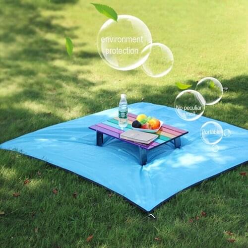 Portable 1.7x2.1m Waterproof Pocket Beach Blanket Folding Camping Mat Mattress Lightweight Mat Outdoor Picnic Mat Sand Beach Mat