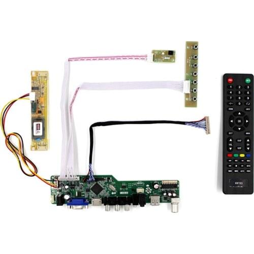 HD MI VGA AV USB RF LCD Board 1024X768 Resolution G150XG01 for 15inch LCD Screen T.V56.03