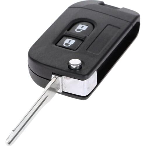 2 Buttons Auot Flip Folding Key Fob Car Remote Key Shell Car Cover For Nissan Micra Note Navara Almera Replacement Key Case