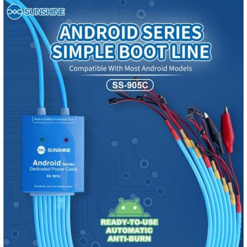 SS-905C Android Phone Test Cable Power Supply Cable Android One Button Boot Control line for HUAWEI Samsung Android Phone Repair