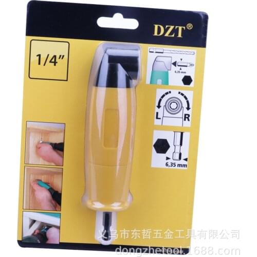 90 Degree Corner Angled Drill Bit Adapter Right Angle Screwdriver Driver Reversible Ratchet Labor-saving Batch Bender Cornerer