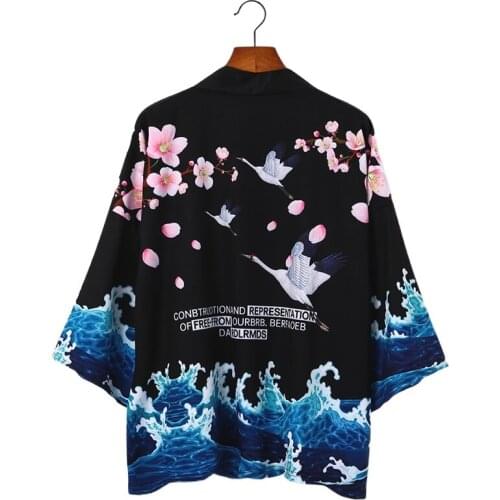 Yukata haori men Japanese kimono cardigan men samurai costume clothing kimono jacket mens kimono shirt yukata haori V2034